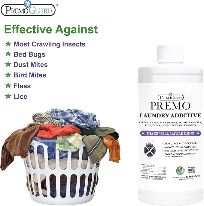 Bed Bug & Mite Laundry Detergent Additive by Premo Guard – 32 oz – Child & Pet - Image 3