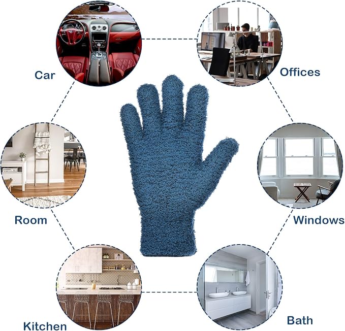 Patelai 2 Pairs Microfiber Gloves - Image 4