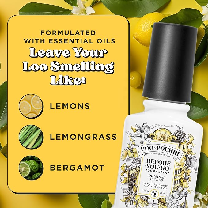 Poo-Pourri Before-You-Go Toilet Spray, Original Citrus, 2 Fl Oz, Bathroom Odor - Image 6