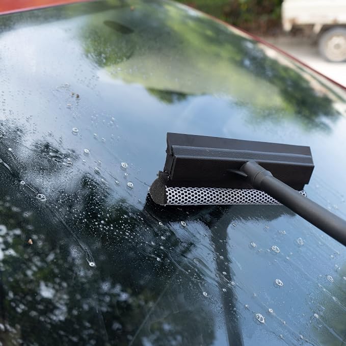 Matthew All Purpose Window Squeegee w/Premium Microfiber Cloth, Car Squeegee - Image 5