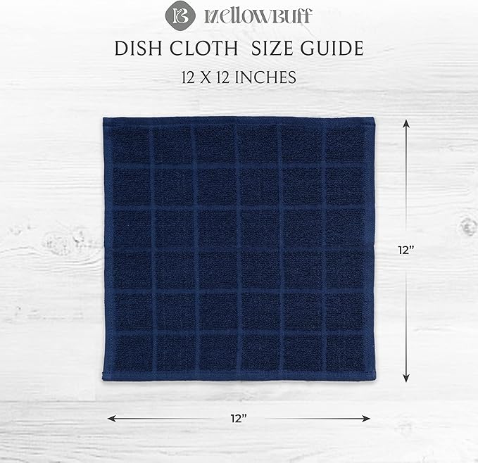 100% Cotton Terry Dish Cloth & Dish Towel, 6 Pack, Super Soft and Absorbent - Image 4
