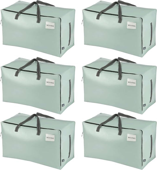 VENO 6 Pack Moving and Storage Bags, Heavy Duty, Alternative to Moving Boxes by Veno
