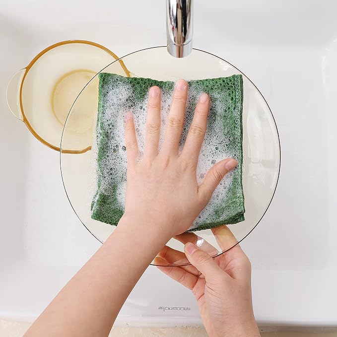 Homaxy 100% Cotton Waffle Weave Kitchen Dish Cloths, Ultra Soft Absorbent Quick - Image 4