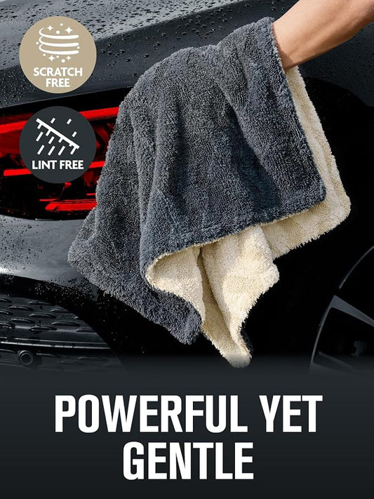 Fantasticlean Large Car Drying Towel- 26‘’ by 20'', 2 Pack-Premium Microfiber - Image 2