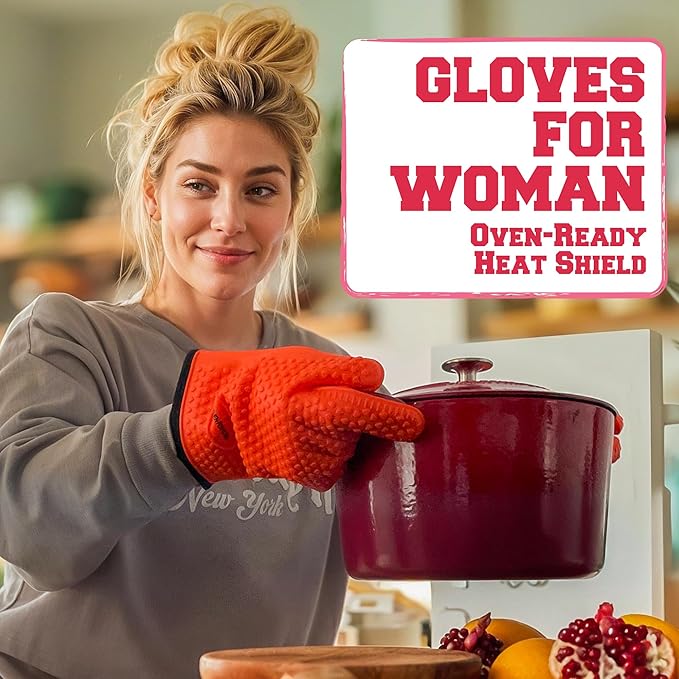 KITCHEN PERFECTION Silicone Smoker Oven Gloves - Image 2