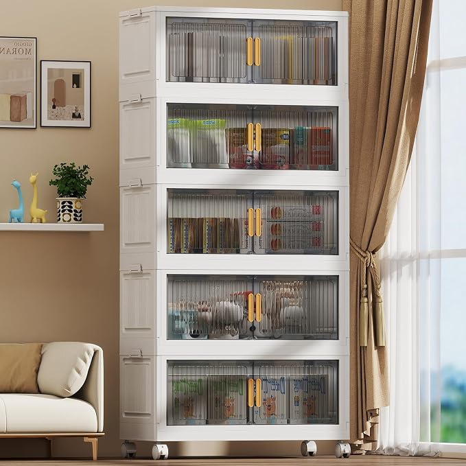 125Gal Stackable Plastic Storage Bins by Unknown