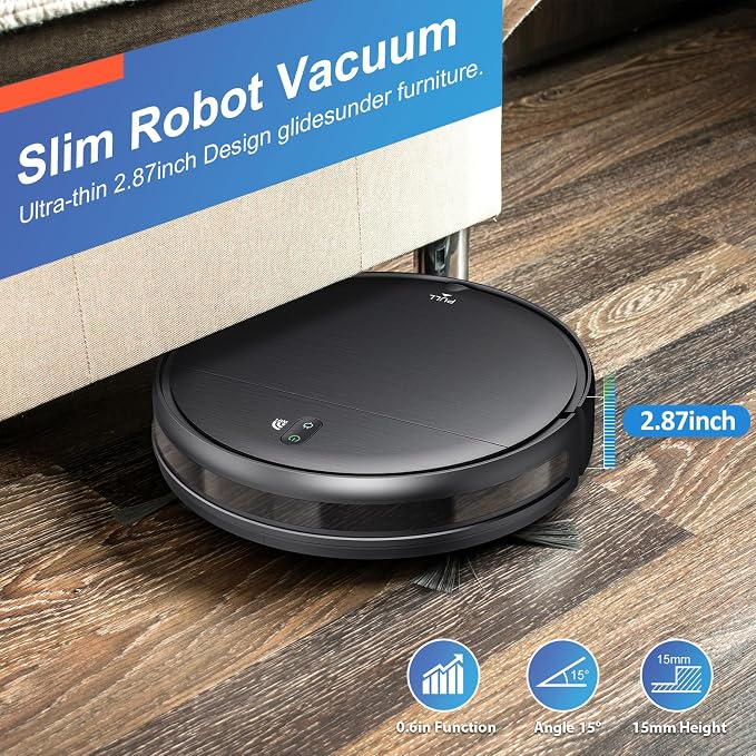 Robot Vacuum and Mop Combo, 2 in 1 Robotic Vacuum Cleaner - Image 5