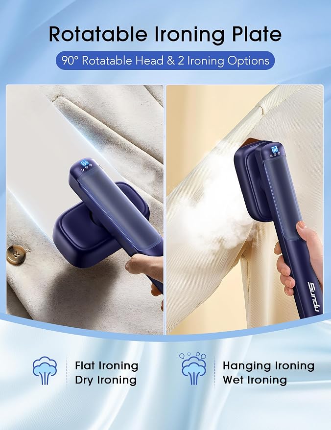 2-in-1 Steamer & Iron for Clothes, 15s Fast Heat-up 1200W Portable Mini Clothes - Image 5