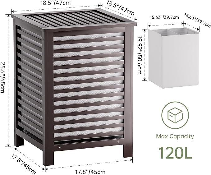 SMIBUY Double Laundry Hamper - Image 4
