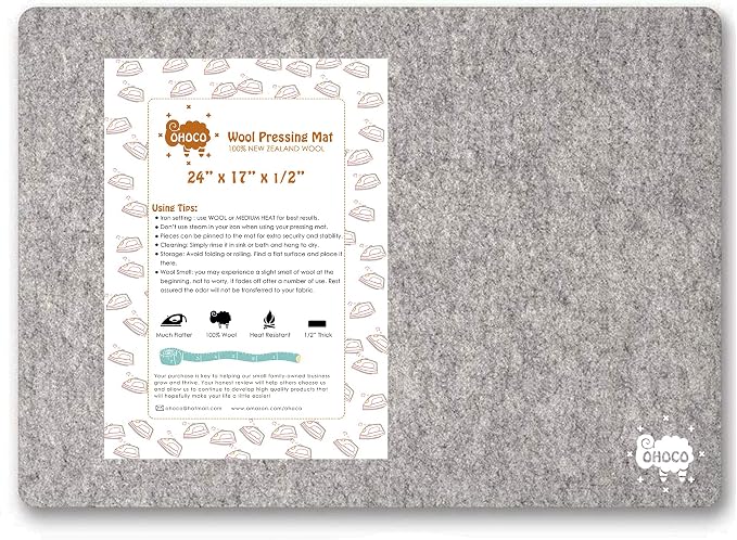 Wool Pressing Mat for Quilting by OHOCO