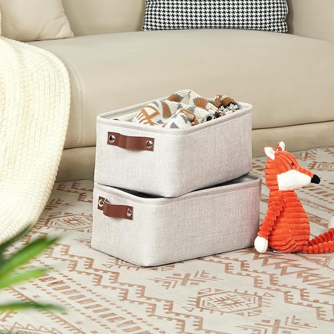 DULLEMELO fabric storage baskets | 11.8x7.9x5.1 inch small baskets - Image 8