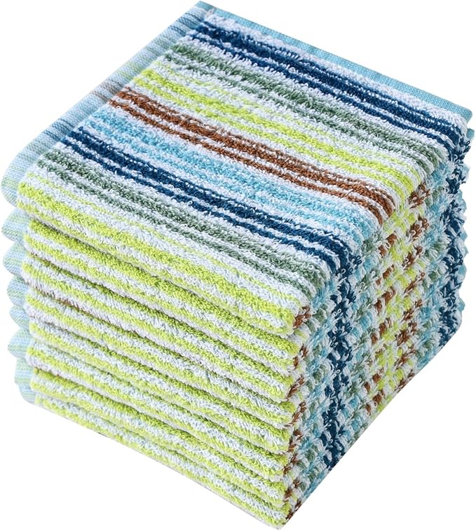 Oeleky Kitchen Dishcloths for Washing Dishes, Ultra Absorbent Dish Rags by OELEKY