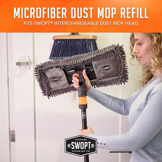 SWOPT 18” Microfiber Dust Mop Refill – Cleaning Pad - Image 6