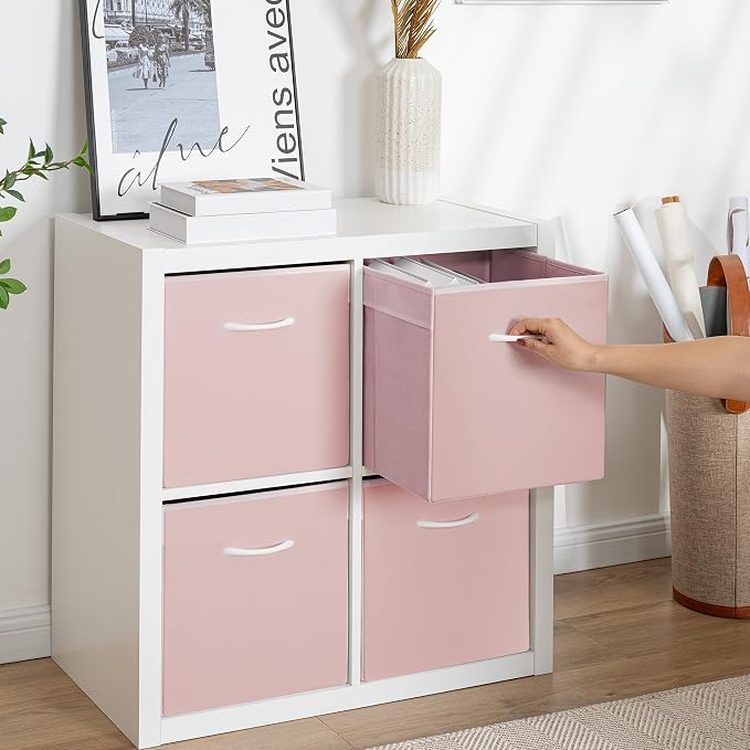 StorageWorks Pink Storage Cubes, 13x13 Storage Cube Bins - Image 7
