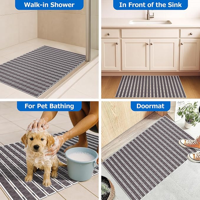 Matace Non Slip Rubber Bathtub & Shower Mat - Image 6