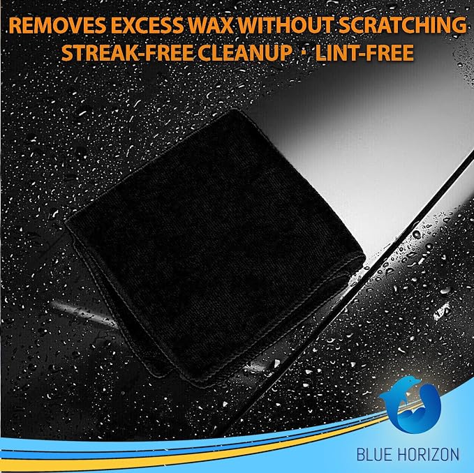 Blue Horizon Microfiber Cleaning Towels, Ultra Soft Plush Wash-Cloths, - Image 6