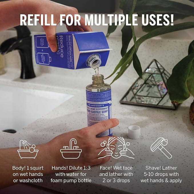 Dr. Bronner's Pure-Castile Liquid Magic Soap Refill - Image 6
