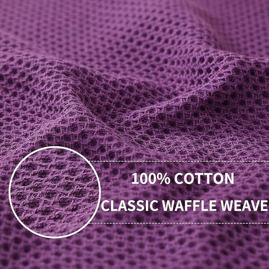 Homaxy 100% Cotton Waffle Weave Kitchen Dish Cloths, Ultra Soft Absorbent Quick - Image 2