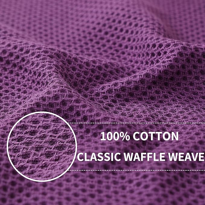 Homaxy 100% Cotton Waffle Weave Kitchen Dish Towels, Ultra Soft Absorbent Quick - Image 2