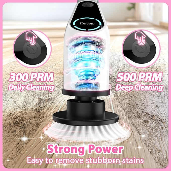 Dovety Electric Spin Scrubber, Cordless Cleaning Brush, Shower Scrubber - Image 3