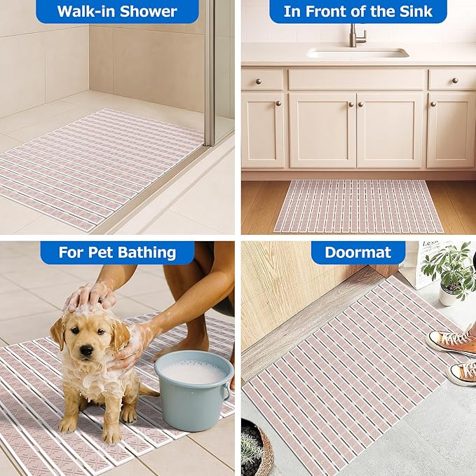 Matace Non Slip Rubber Bathtub & Shower Mat - Image 6