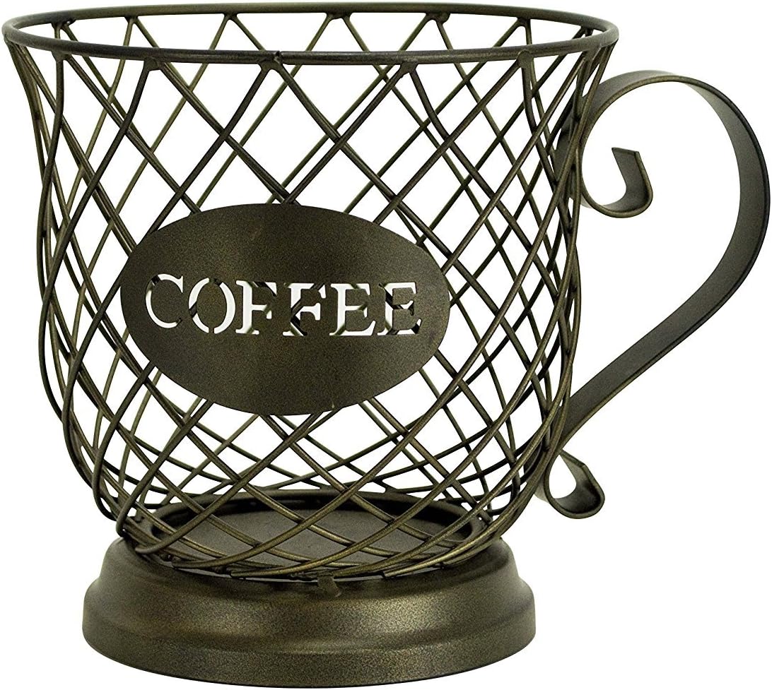 THE ORIGINAL Boston Warehouse Coffee Mug Kup Keeper, Storage Basket