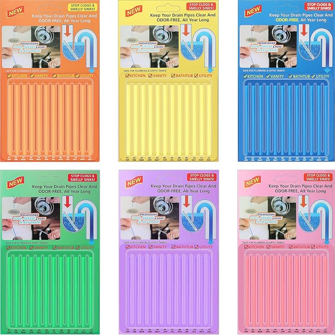 72pcs Drain Cleaner Deodorizer Sticks - Image 7