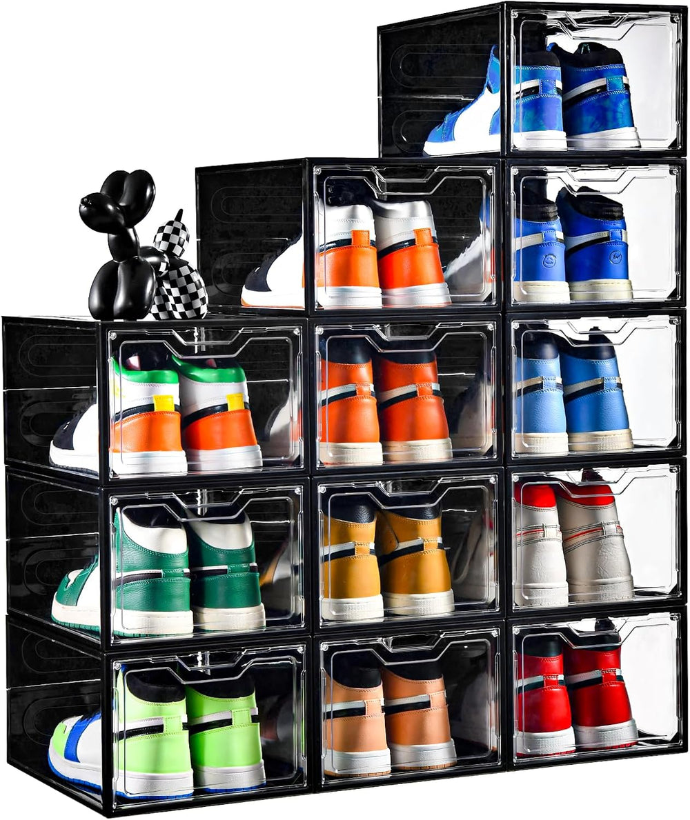 12 Pack Stackable Shoe Storage Organizer