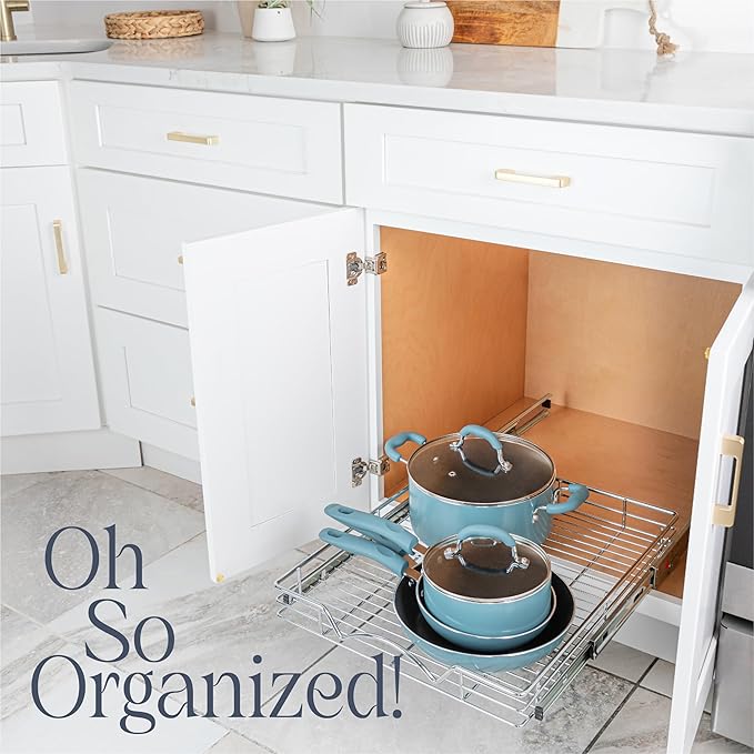 HOLDN’ STORAGE Pull Out Cabinet Organizer, Heavy Duty Caddy w/Lifetime Limited - Image 6