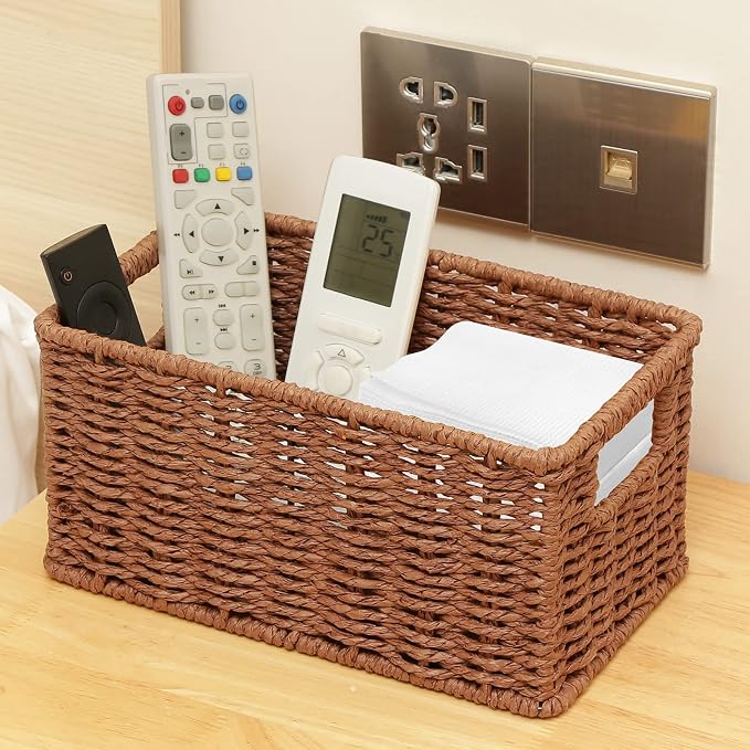 HOONEX Woven Baskets for Storage, Paper Rope Baskets - Image 5