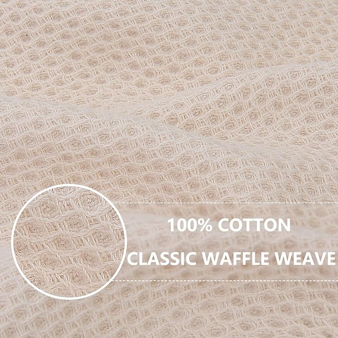 Homaxy 100% Cotton Waffle Weave Kitchen Dish Cloths, Ultra Soft Absorbent Quick - Image 2