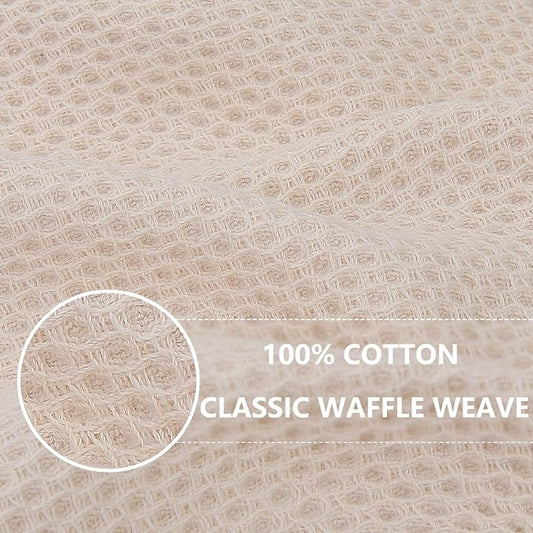 Homaxy 100% Cotton Oversized Waffle Weave Kitchen Dish Towels, Ultra Soft - Image 2