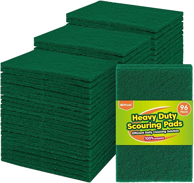 Heavy Duty Scouring Pad, Garage and Outdoors, Reusable Dish Scrubber Pads by Unimade
