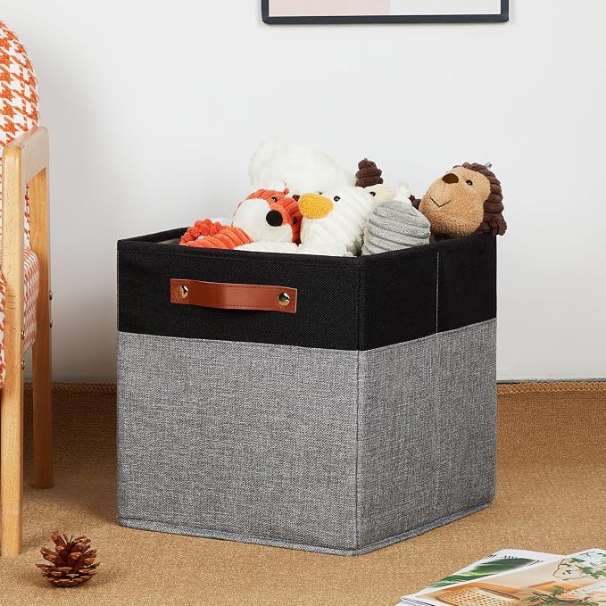 DULLEMELO 12x12 Storage Cubes, Collapsible Sturdy Cube Storage Bins - Image 6