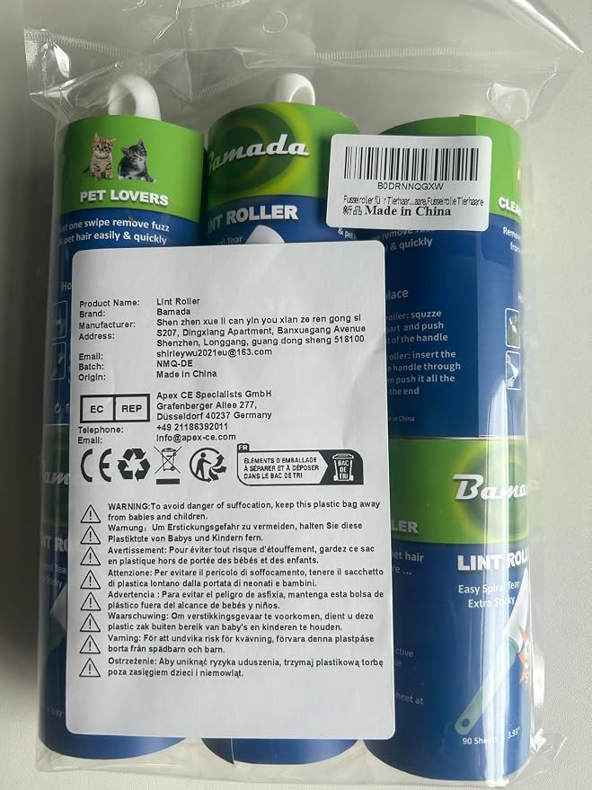 Sticky Lint Roller for Pet Hair: Lint Remover for Dog Cat Hair Mega Value Set - Image 8