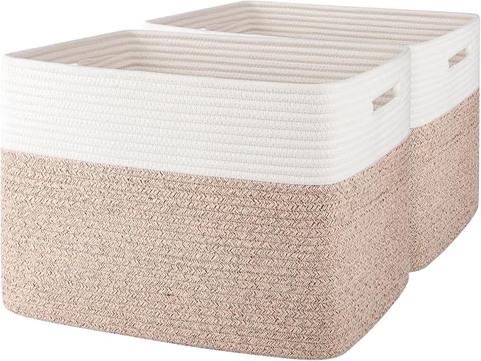 OIAHOMY Storage baskets for Shelf, Toy Storage Basket, Collapsible Storage Bins by MasterofSpaceOptimization