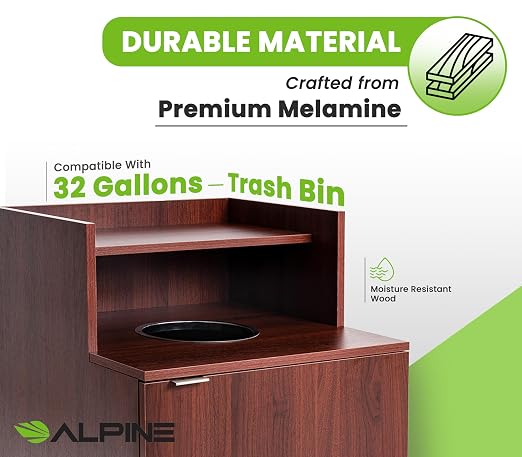 Alpine Restaurant Trash Bin Cabinet - Image 3