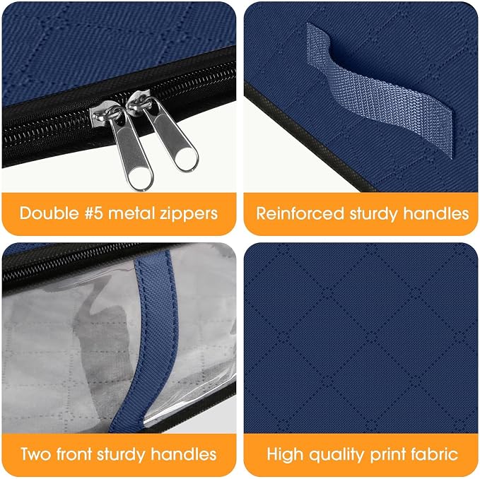 StorageRight Under Bed Storage Bins, Breathable Organizer - Image 3
