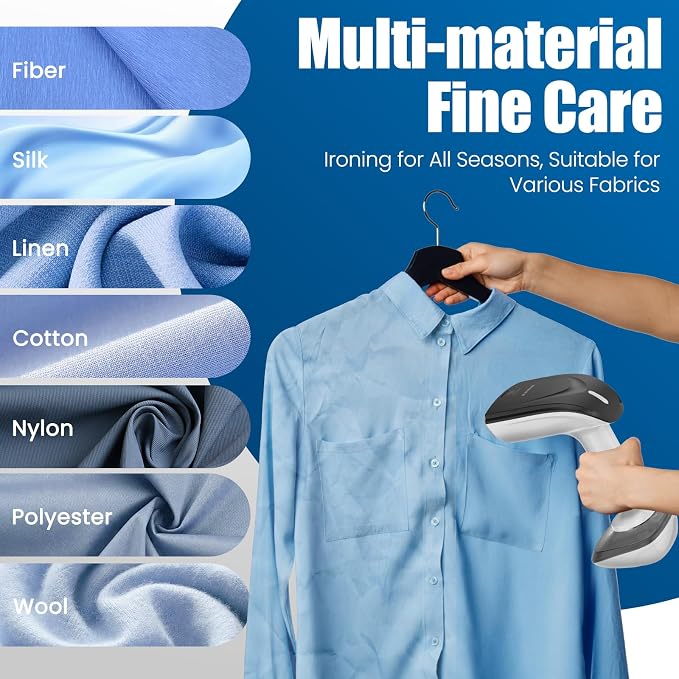 Powerful Handheld Fabric Steamer - 1800W - Image 8