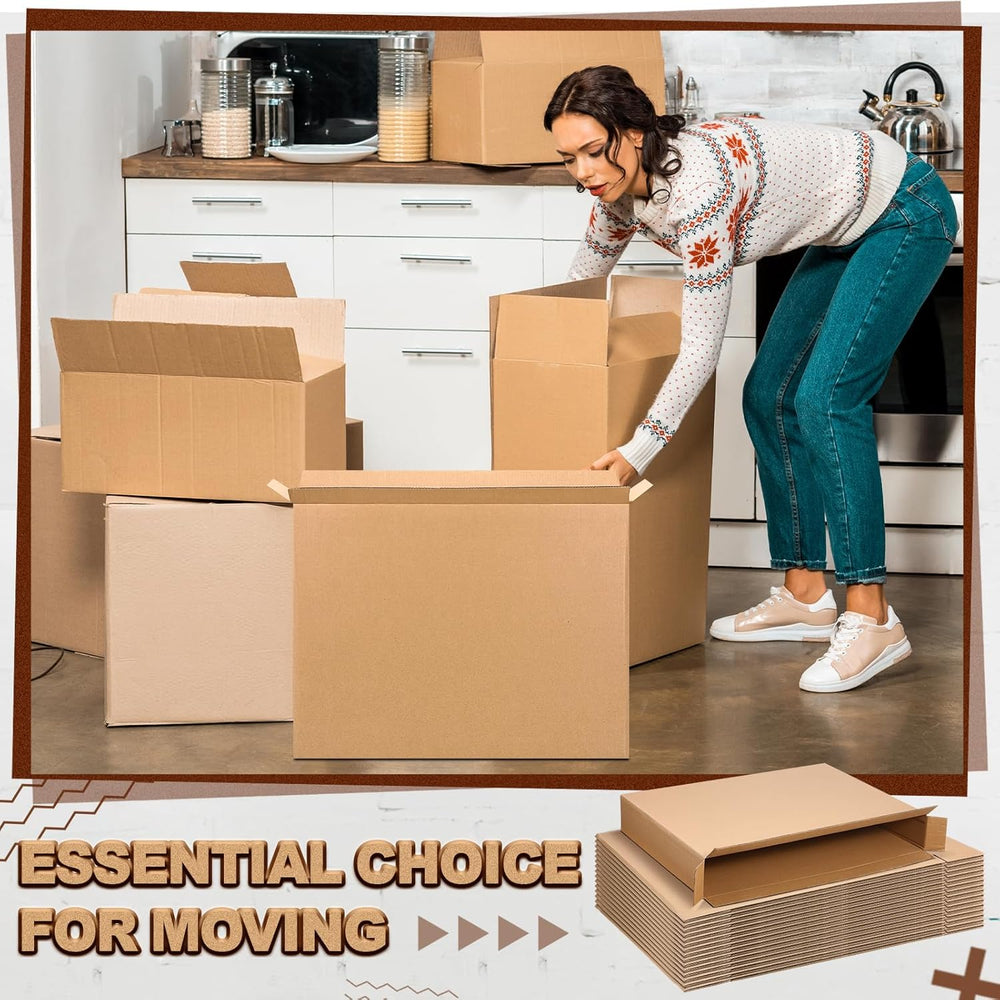 Feifeiya 15 Pack Side Loading Box 30"l x 5"w x 24"h, Corrugate...