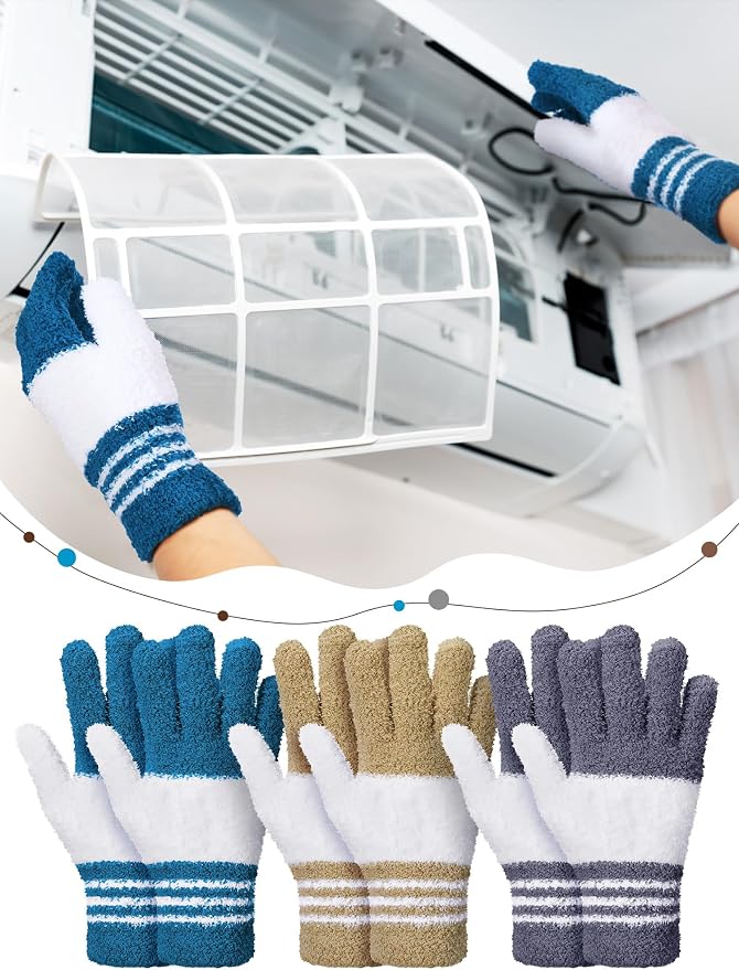 Patelai 3 Pairs Microfiber Plant Dusting Gloves Leaf Cleaning Gloves - Image 6