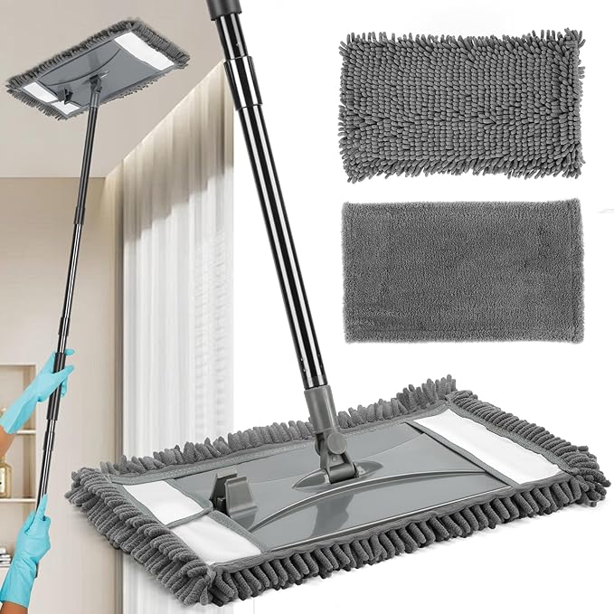 Wall Cleaner Mop with Long Handle, Wall Dust Cleaning Mop by VOUBIEN