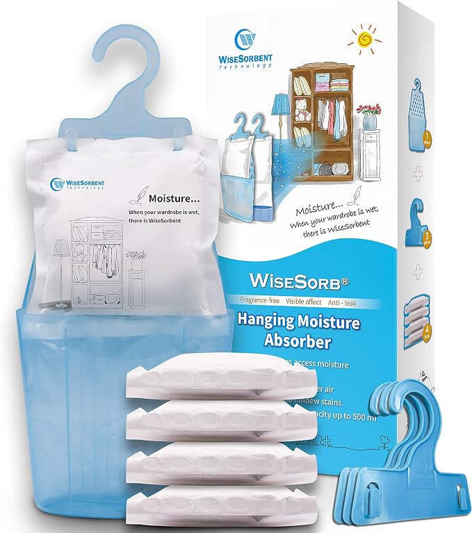 Moisture Absorber Packets with Plastic Case & Hook, Odor Eliminator, Leak Proof - Image 8