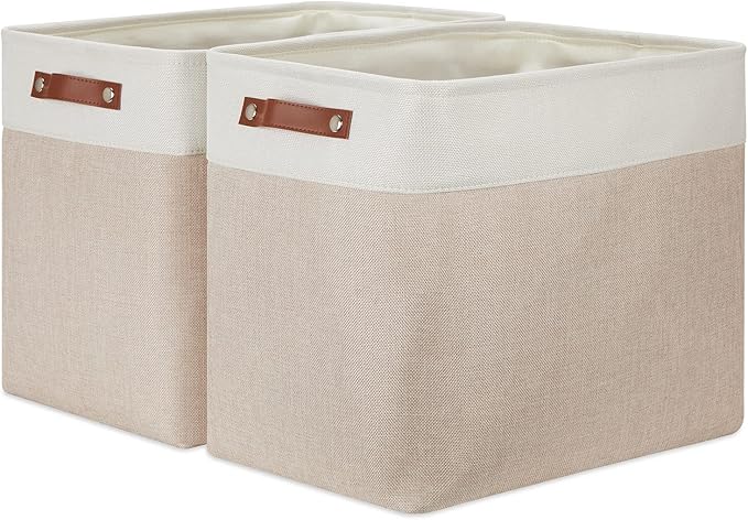 DULLEMELO Extra Large Storage Baskets, Fabric Storage Bins by DULLEMELO