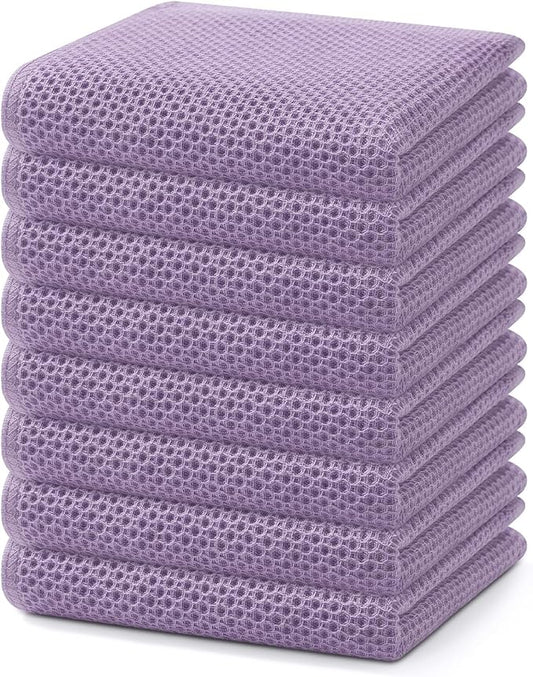 Homaxy 100% Cotton Waffle Weave Kitchen Dish Towels, Ultra Soft Absorbent Quick by Homaxy