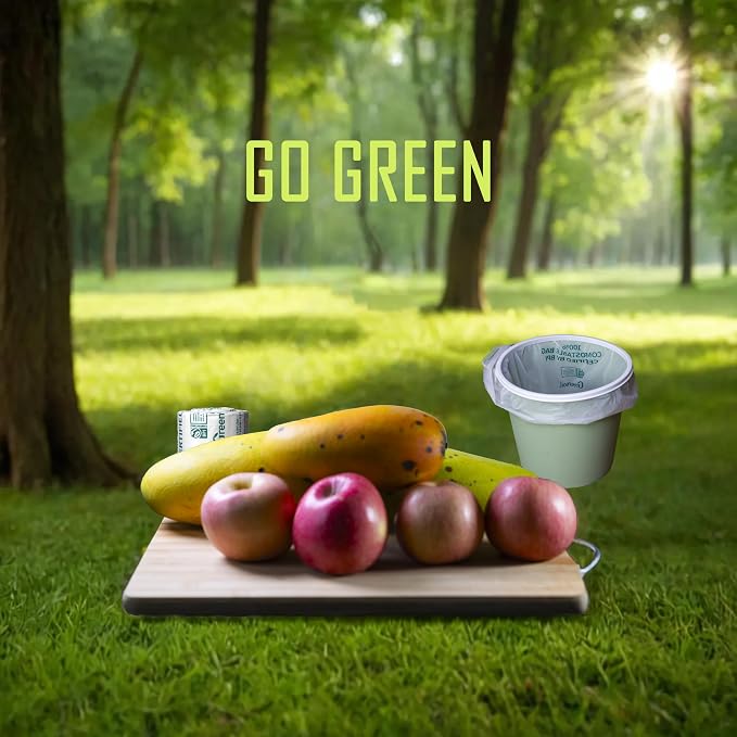Greensoil 100% Compostable Waste Bags 2.6 Gallon, Extra Thick Kitchen Small - Image 7