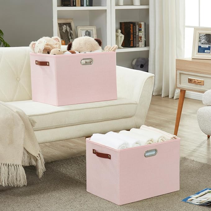 3-Pack Foldable Fabric Storage Bins - Image 7