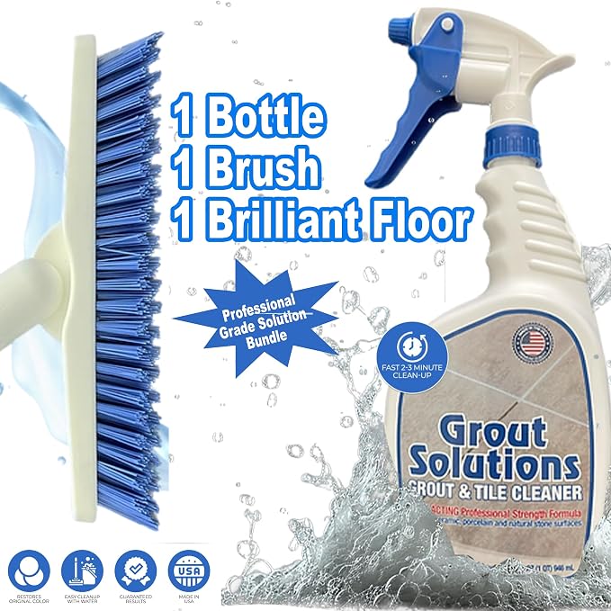 Professional Grout Brush Heavy-Duty Swivel Head - Image 9