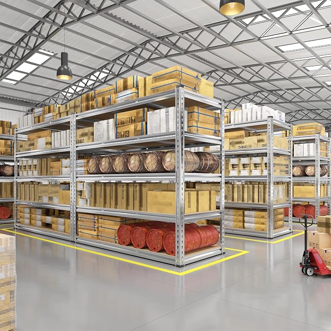 REIBII Garage Shelving, 5 Tier Storage Shelves Load 3000LBS, Adjustable Garage - Image 7