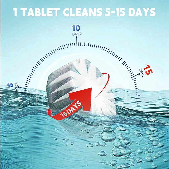 Toilet Bowl Cleaner Tablets, Automatic Toilet Bowl Cleaners, Long-Lasting - Image 6